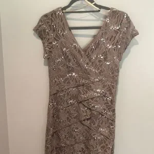 Scarlett Dresses | End Of Year Sale! | Scarlett Muted Brown Dress | Color: Cream/Tan | Size: 4 | Pm-42566485's Closet